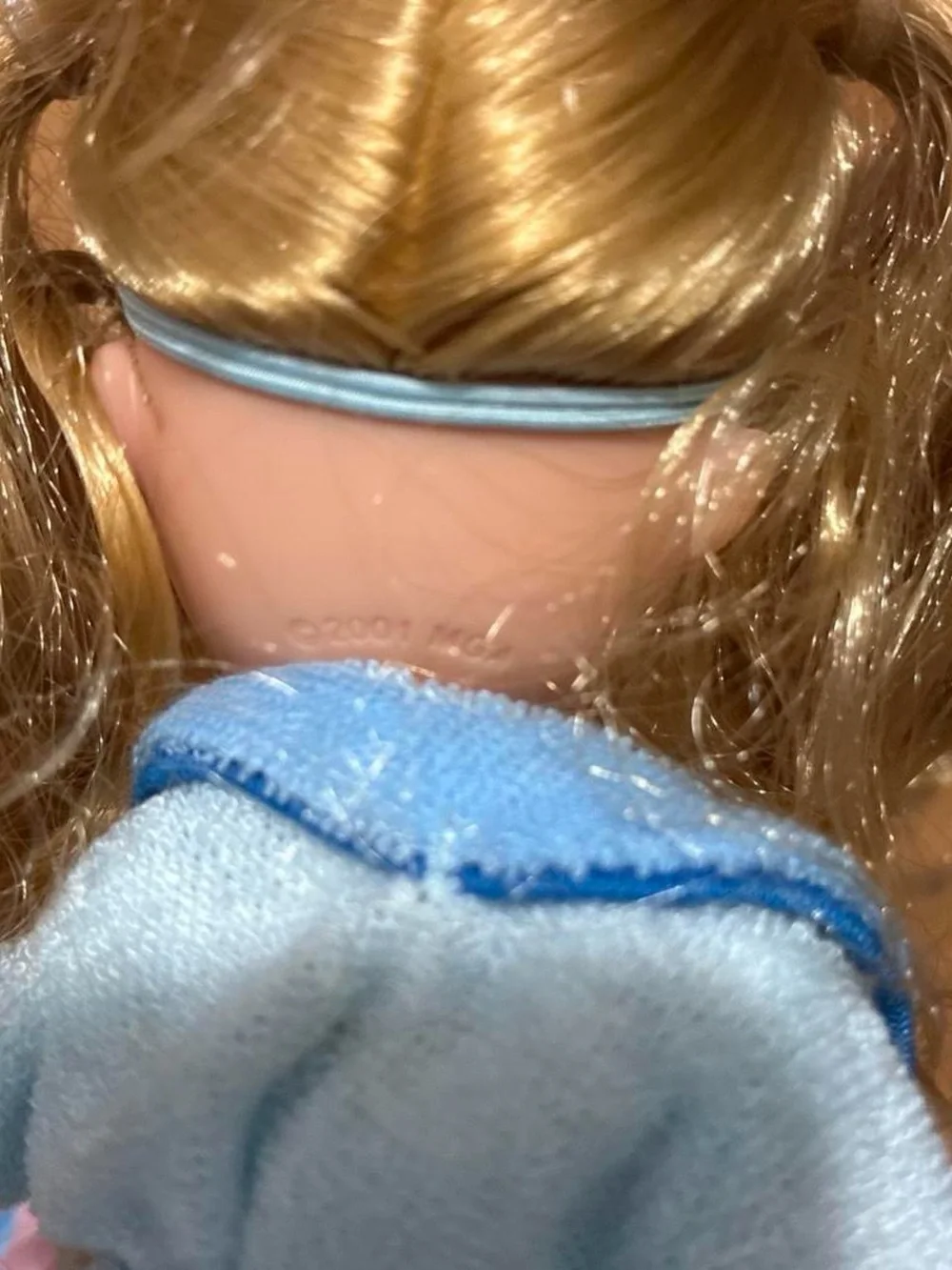 Blonde Fashion Doll in Light Blue Loungewear